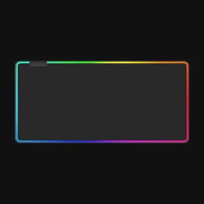 Tapis de souris gamer XL RGB 800x300 mm avec surface antidérapante