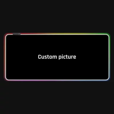 Tapis de souris personnalisable RGB grand format 900x400 mm antidérapant