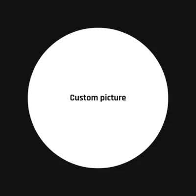 Tapis de souris rond personnalisé antidérapant diamètre 200 mm