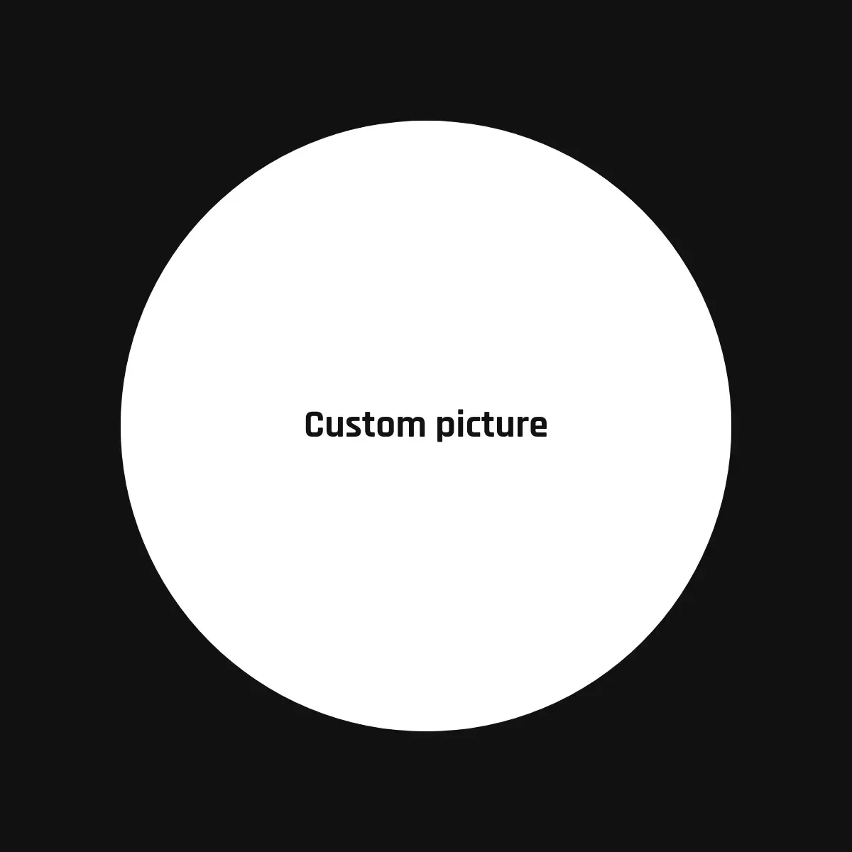 Tapis de souris rond personnalisé antidérapant diamètre 200 mm