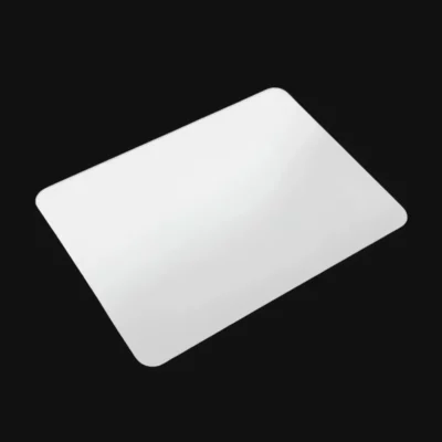 Tapis de souris en verre transparent avec base antidérapante